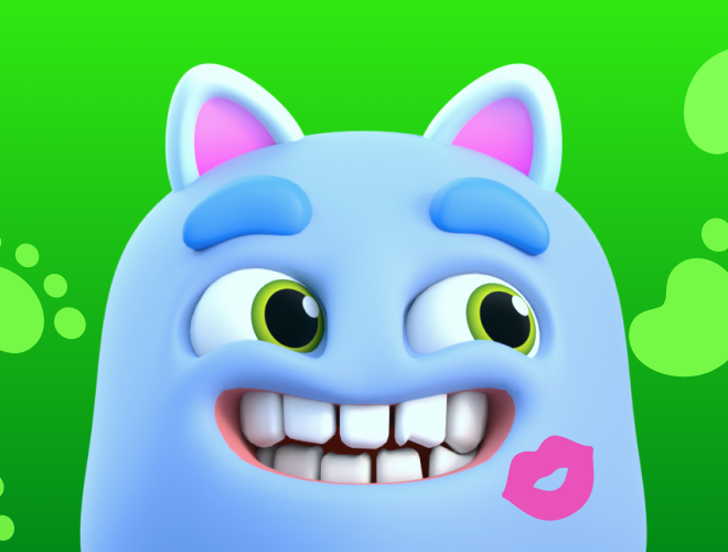 The acquaintance interactive gaming «Talking Slimy»