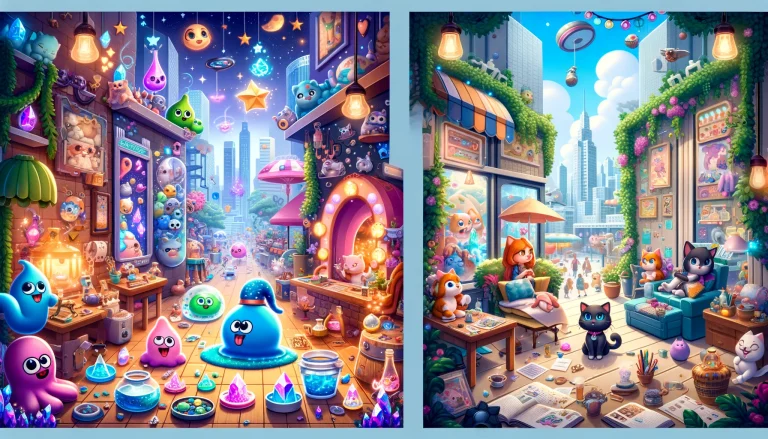 Comparison of My Talking Slime with its analog My Talking Angela