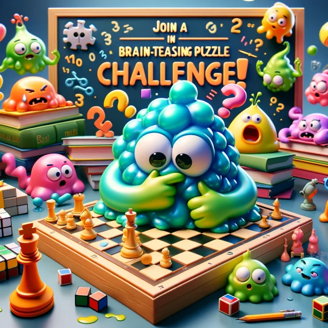 Join Slimy in a Brain-Teasing Puzzle Challenge!